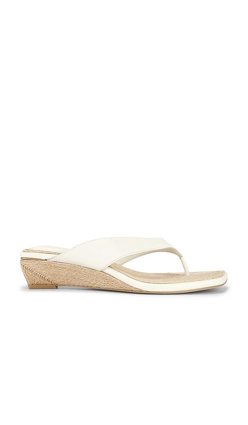 rag & bone jo thong wedge sandal in cream. - size 36 (also in 38, 40)