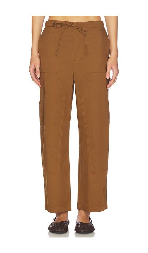 rag & bone jolie carpenter pant in brown. - size l (also in xs, s, m)