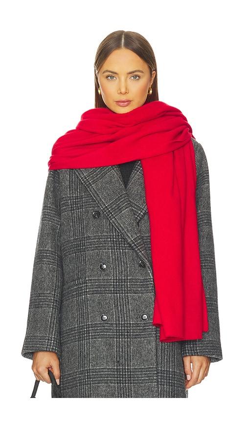 rag & bone joni scarf in red.