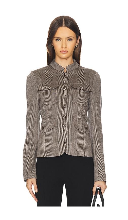rag & bone mercer ponte blazer in brown. - size 00 (also in 6)