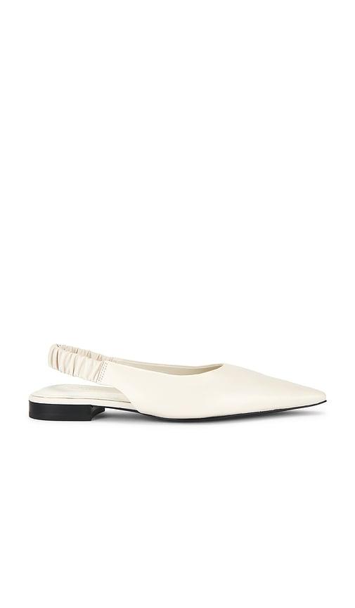 rag & bone mercer slingback flat in white. - size 39 (also in 40)
