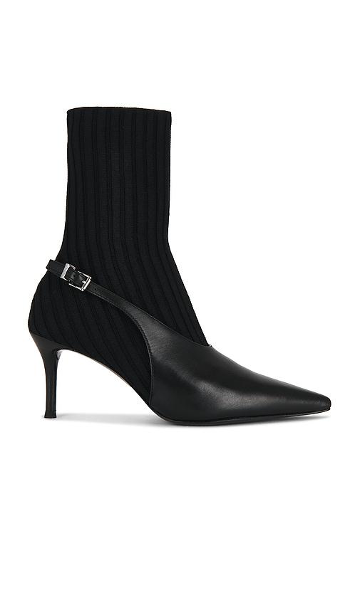 rag & bone mercer sock slingback ankle boot in black. - size 38.5 (also in 39, 39.5, 40)