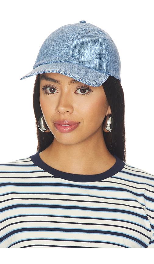 rag & bone miramar baseball cap in blue.