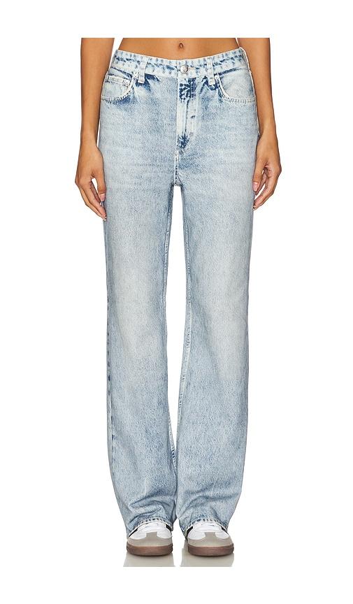 rag & bone rb miramar shea high rise full relaxed in denim-light. - size 27 (also in 28, 29, 30, 31)