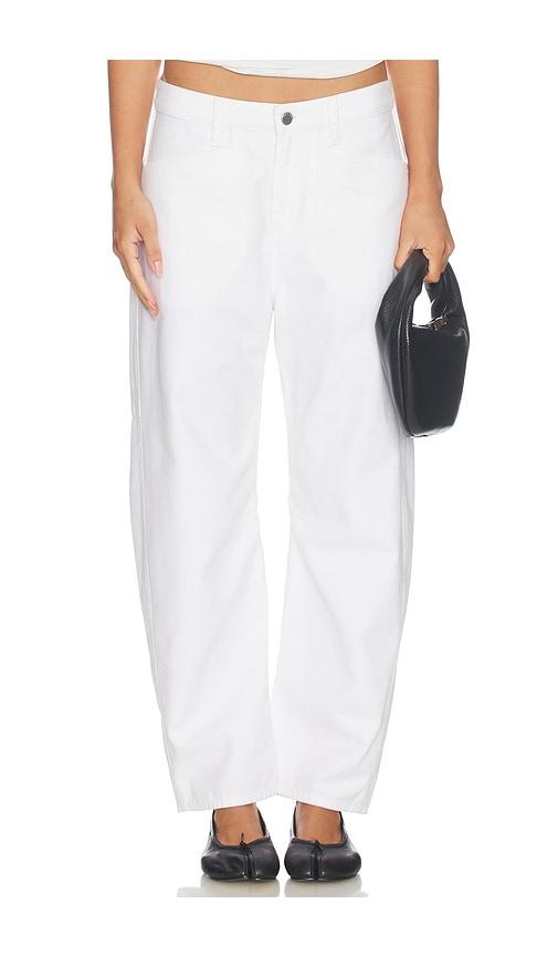 rag & bone stevie utility tapered pant in white. - size 24 (also in 25, 26, 27)