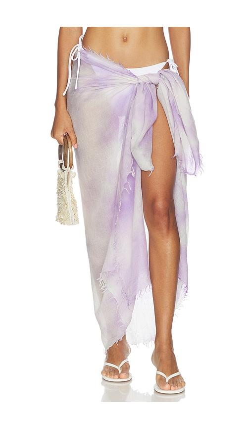 rag & bone tie dye scarf in multi.