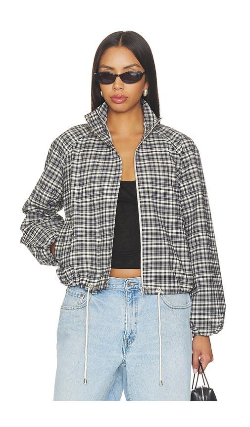 rails blake jacket in black & white. - size l (also in m)