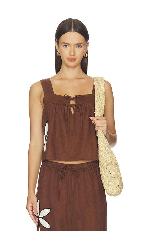 rails calais top in brown. - size l (also in xs, s, m, xl)