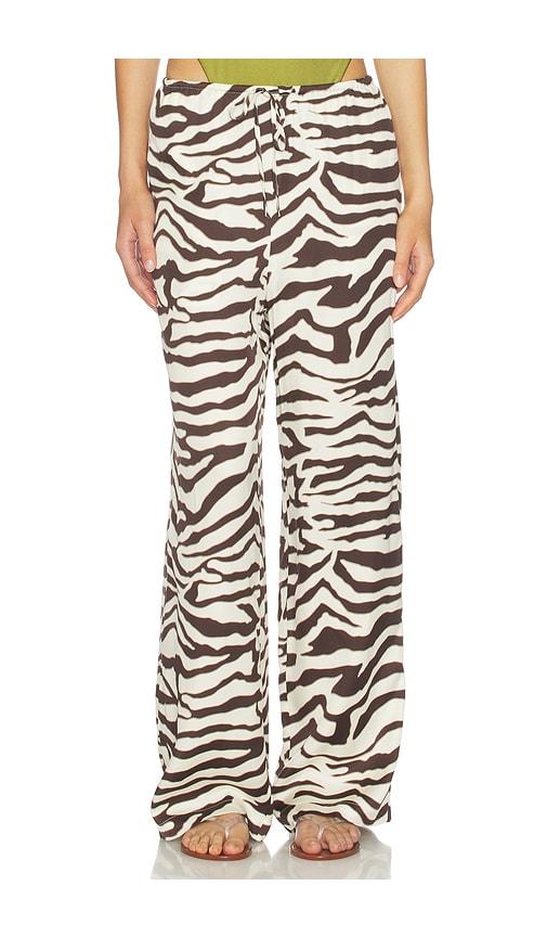rails damani pant in brown,cream. - size l (also in m, s, xs)