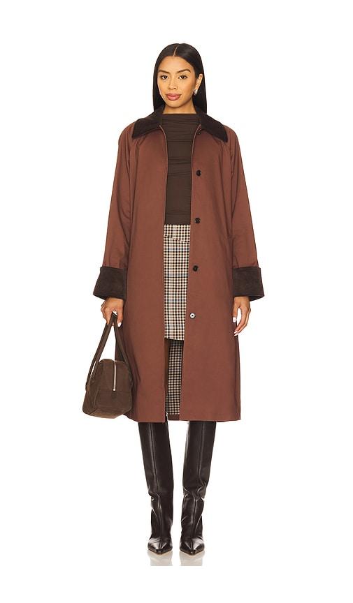 rails levy coat in brown. - size l (also in m)