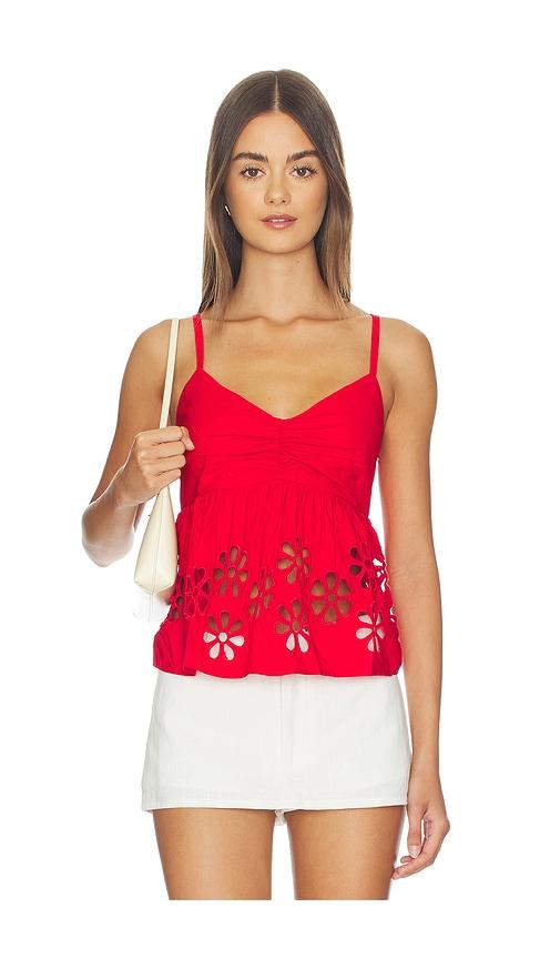 rails meru top in red. - size l (also in xs, s, m)