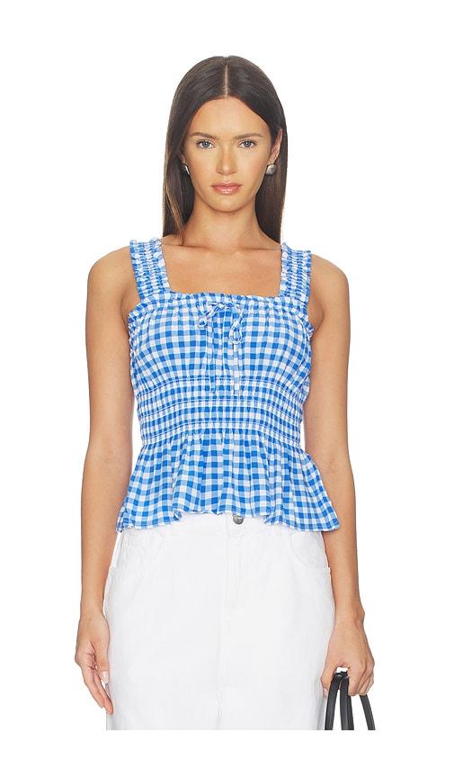 rails x giadzy donna top in blue. - size l (also in m, s, xl, xs)