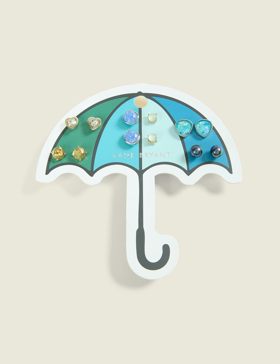 rainy day earrings 6-pack