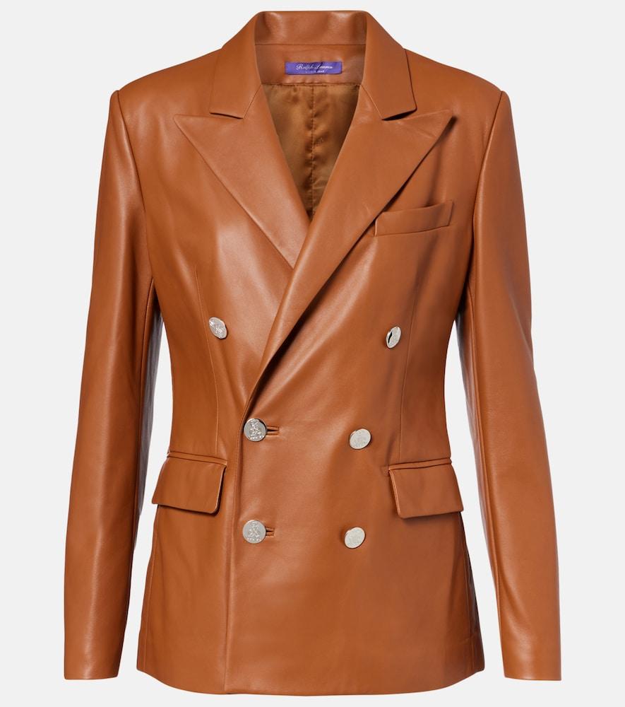 ralph lauren collection camden leather blazer