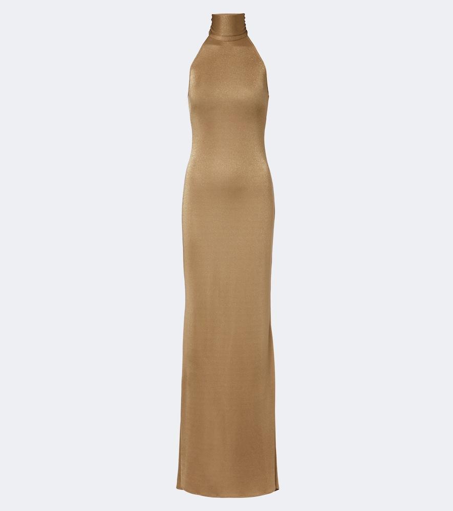 ralph lauren collection kelsie halterneck gown
