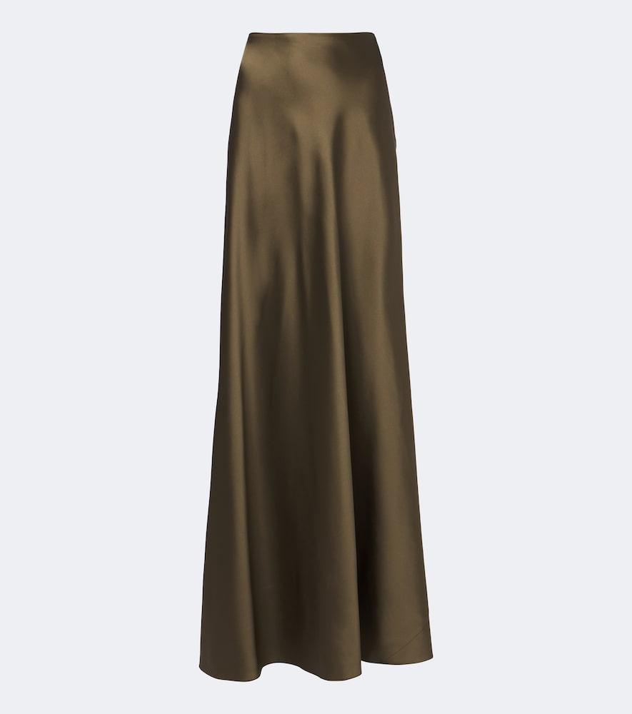 ralph lauren collection masina satin maxi skirt