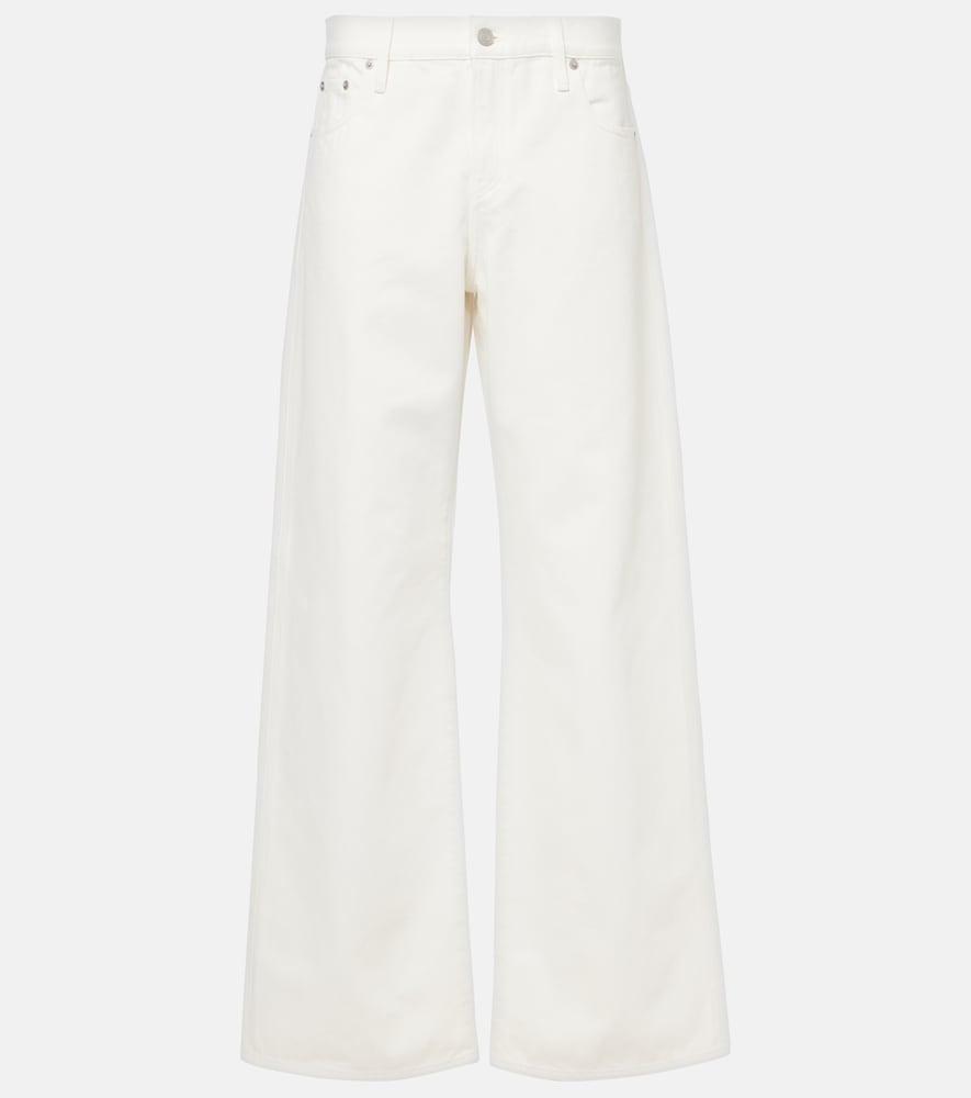 ralph lauren collection mid-rise wide-leg jeans