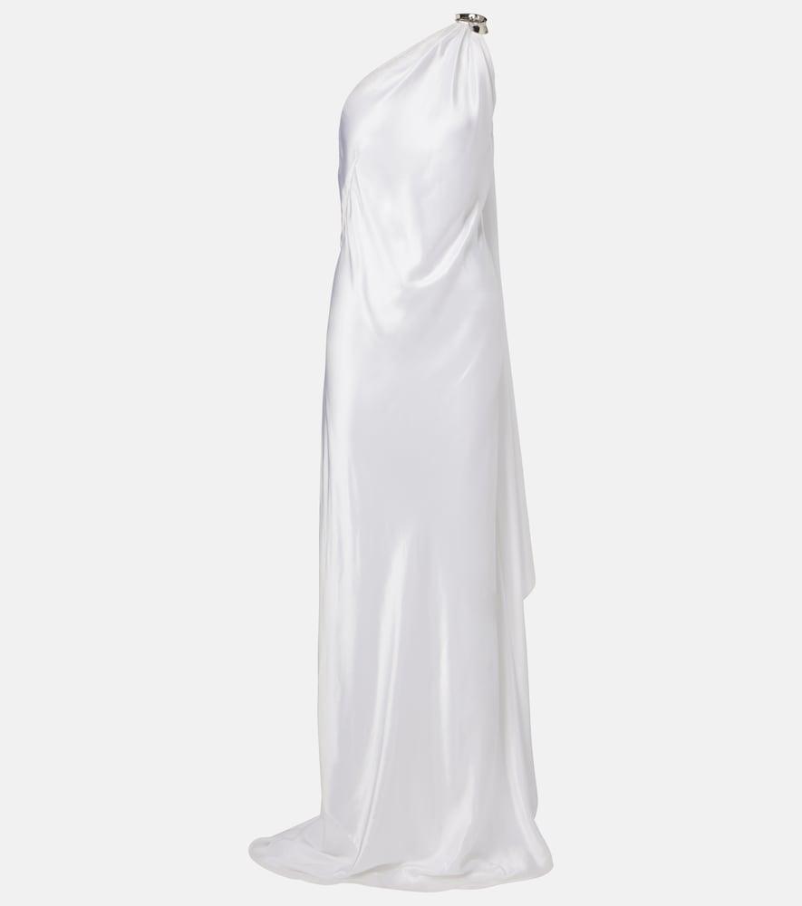 ralph lauren collection posie one-shoulder satin gown