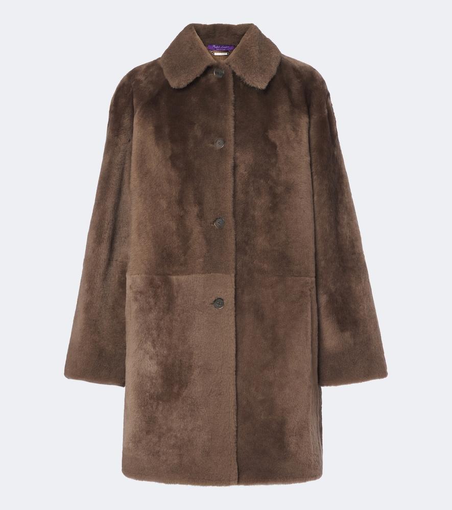ralph lauren collection shearling coat