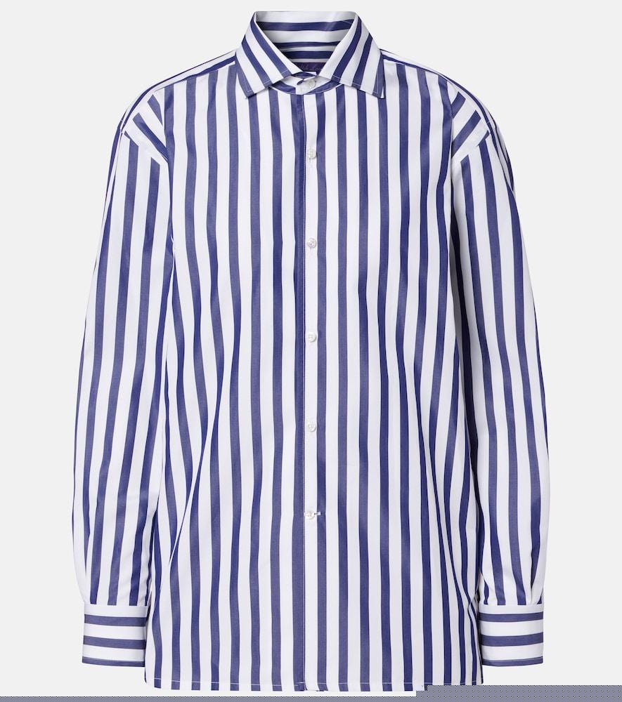 ralph lauren collection striped cotton poplin shirt