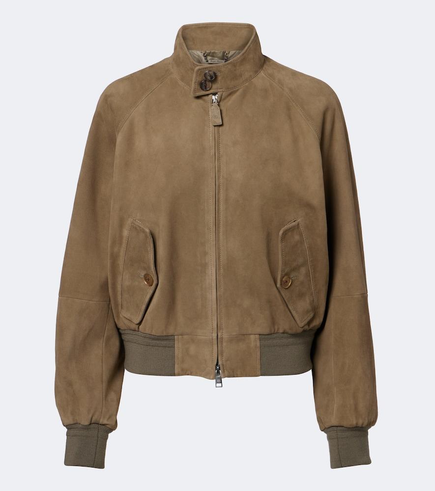 ralph lauren collection suede bomber jacket