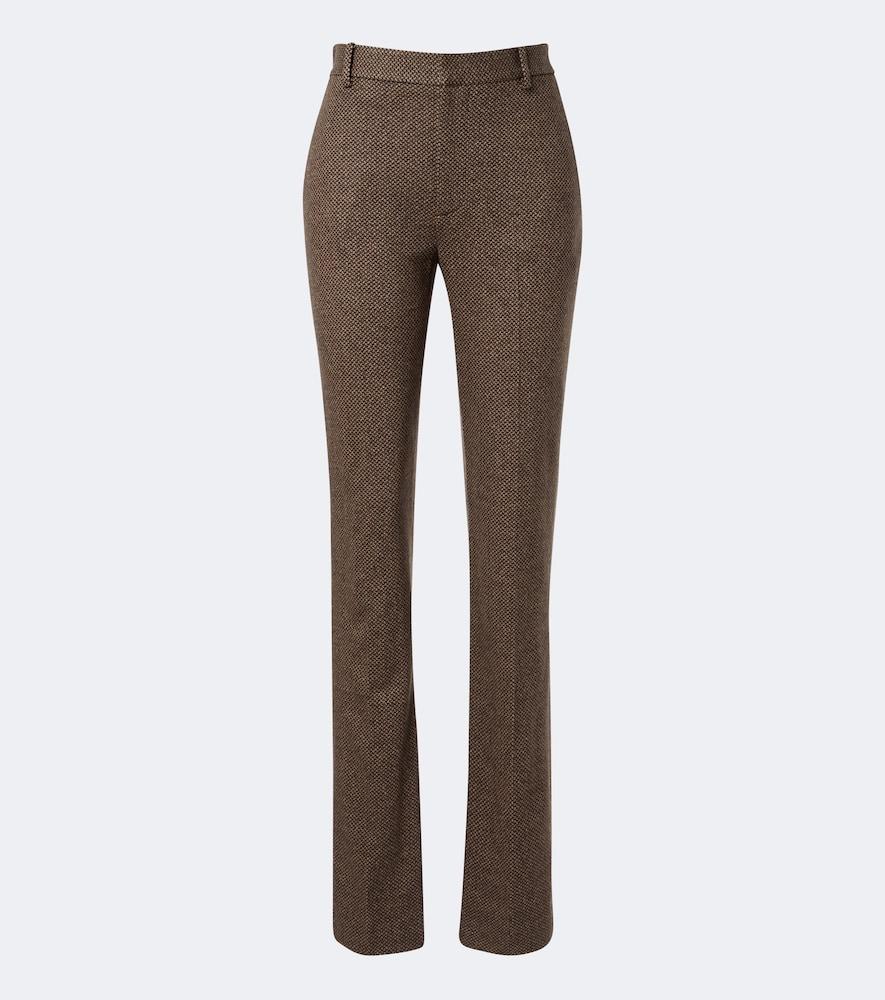 ralph lauren collection wool, silk and cashmere straight pants