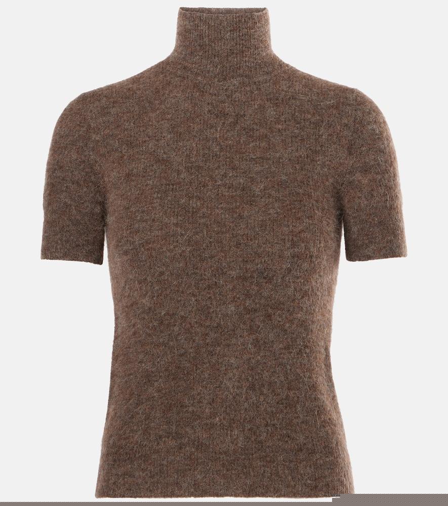 ralph lauren collection wool-blend turtleneck top