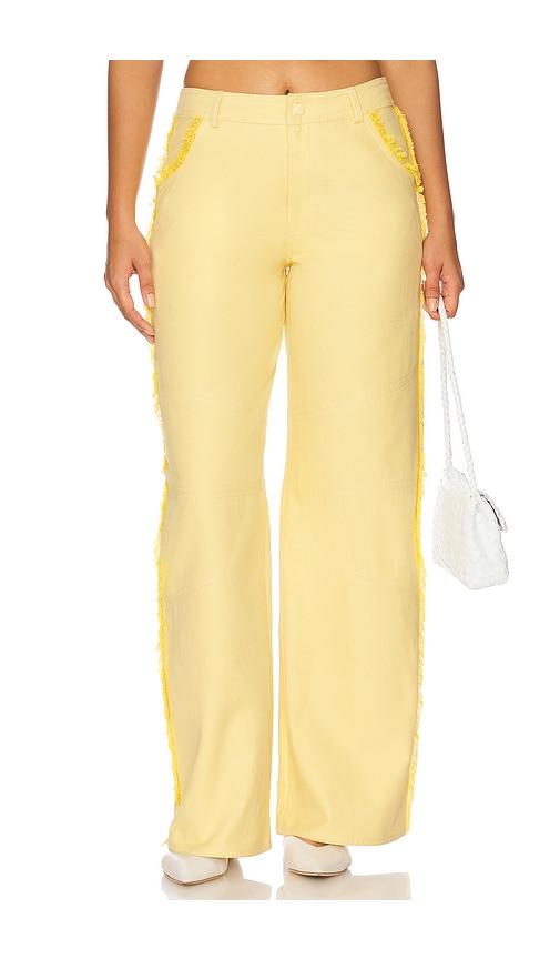 rangel sunny pant in yellow. - size m (also in s)
