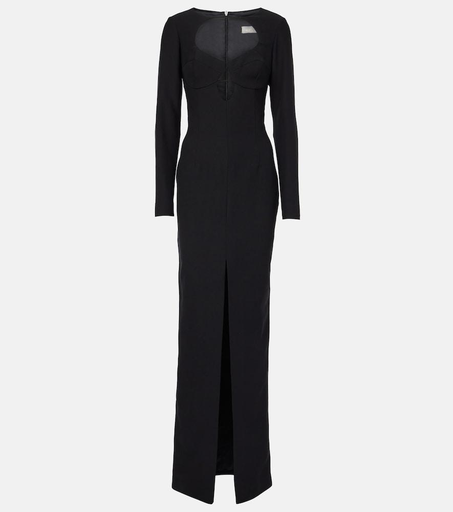 rasario cutout crêpe maxi dress