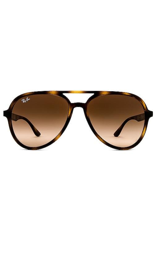 ray-ban aviator in brown.