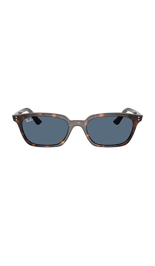 ray-ban zaya pillow sunglasses in brown.
