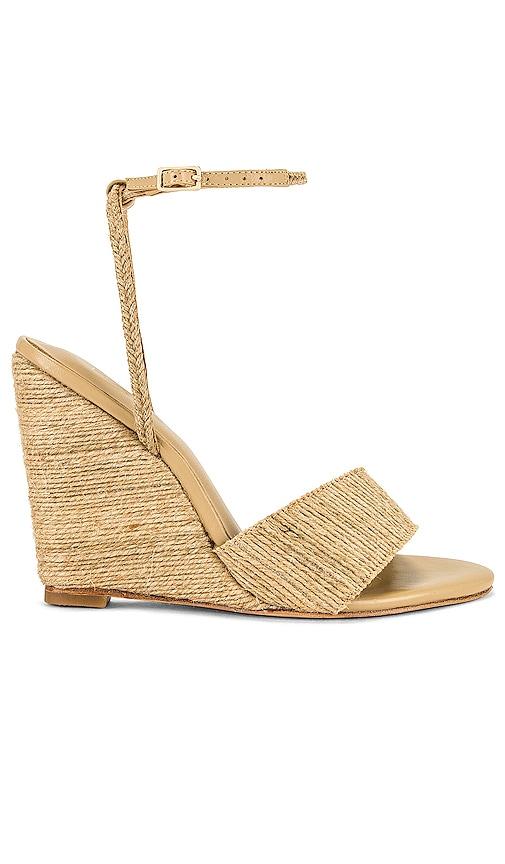 raye bikini wedge in nude. - size 10 (also in 7.5, 9)