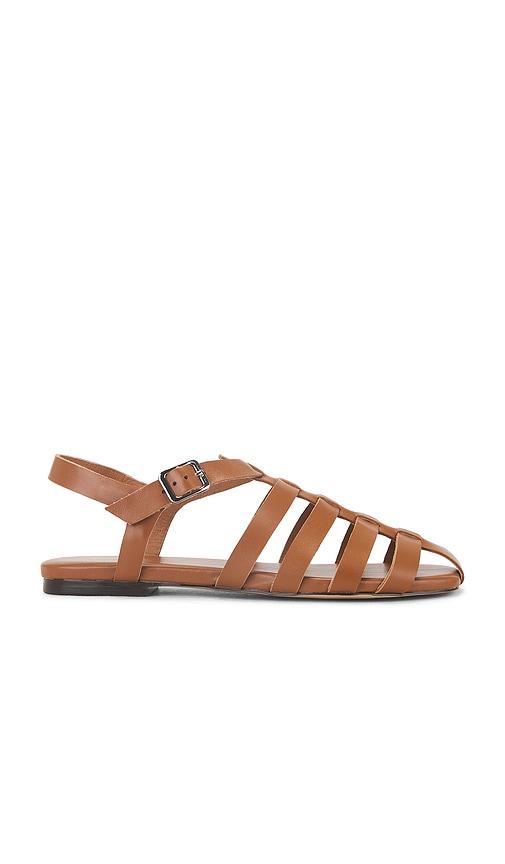 raye galia fisherman sandal in cognac. - size 10 (also in 7, 8, 5, 6, 6.5, 7.5, 8.5, 9, 9.5)