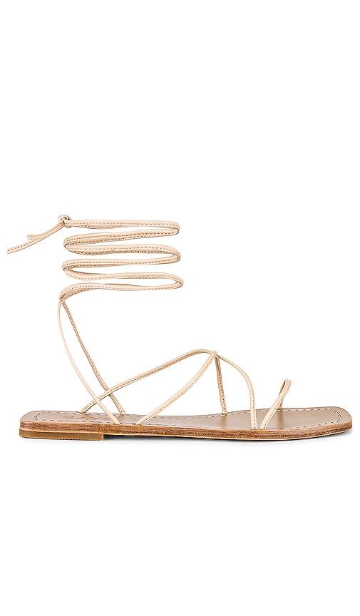 raye grey sandal in nude. - size 10 (also in 6.5)