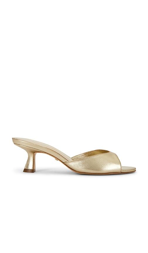 raye magde sandal in metallic gold. - size 6.5 (also in 7, 8)