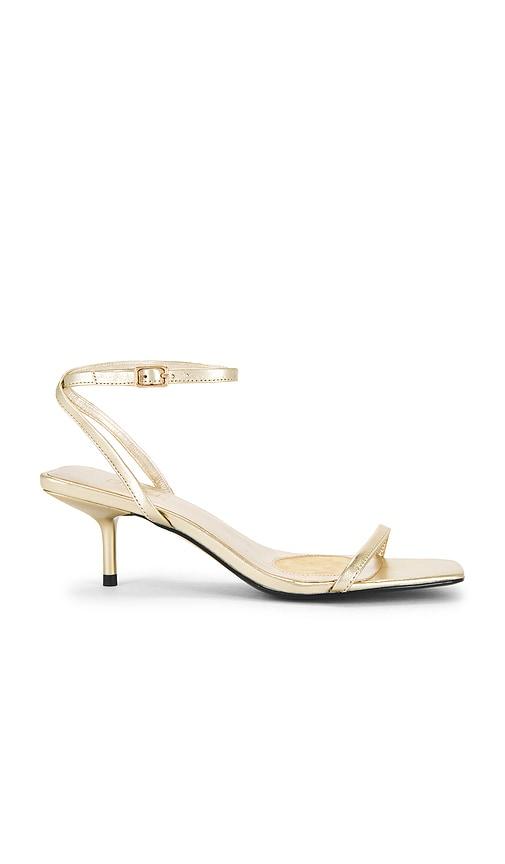 raye misty sandal in metallic gold. - size 6.5 (also in 7)