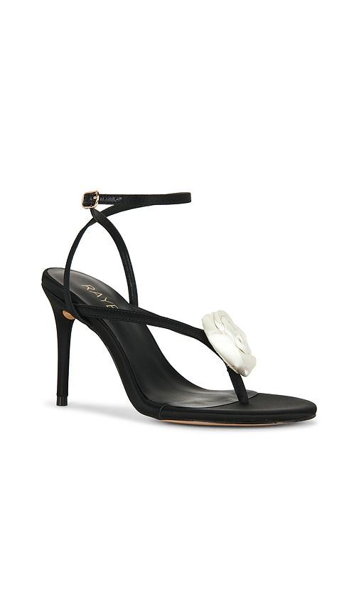 raye peony sandal in black. - size 5.5 (also in 8.5, 9.5)