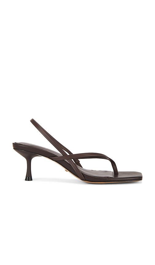 raye puce sandal in chocolate. - size 10 (also in 6, 7, 8, 9)