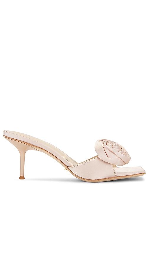 raye rosette mule in nude. - size 6 (also in 8.5)