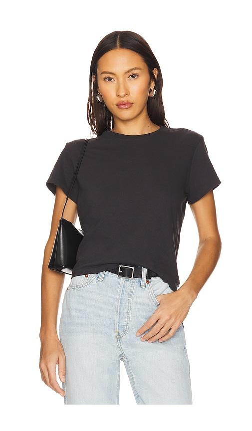 re/done 1950s boxy tee in black. - size l (also in xs, s, m, xl)