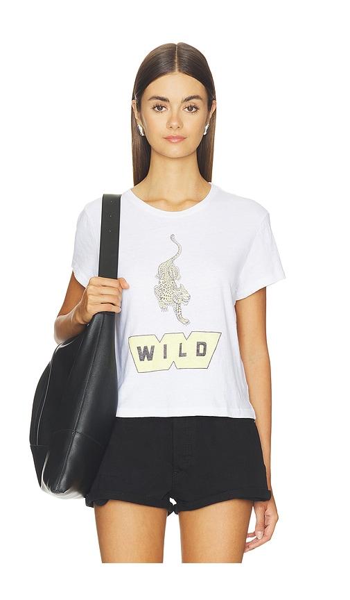 re/done 1950s boxy tee wild in white. - size m (also in s)