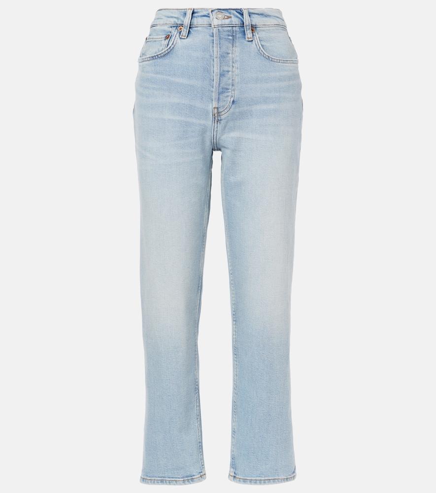 re/done 70s stove pipe high-rise straight jeans