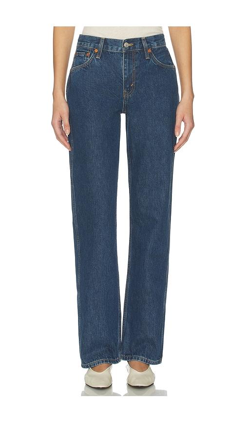 re/done 90's mid rise loose jeans in blue. - size 29 (also in 31, 32)