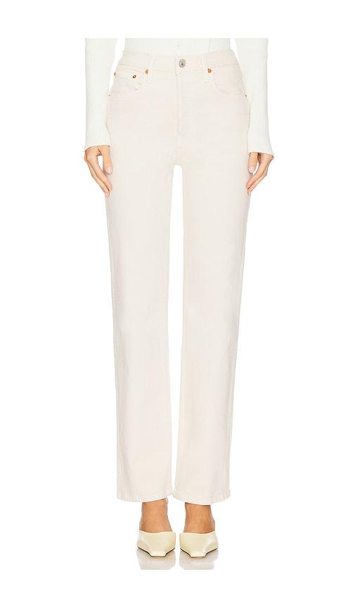 re/done 90s high rise loose jeans in white. - size 29 (also in 32)