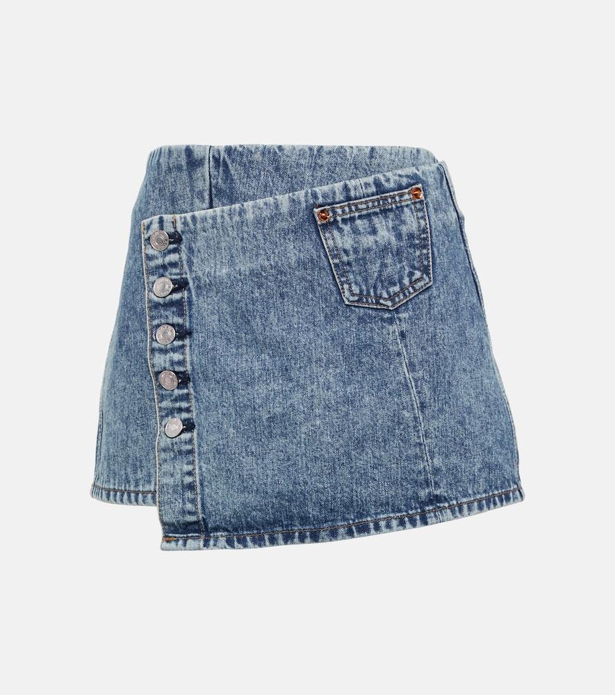 re/done denim wrap skirt