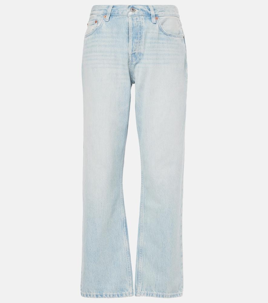 re/done easy straight cropped straight jeans
