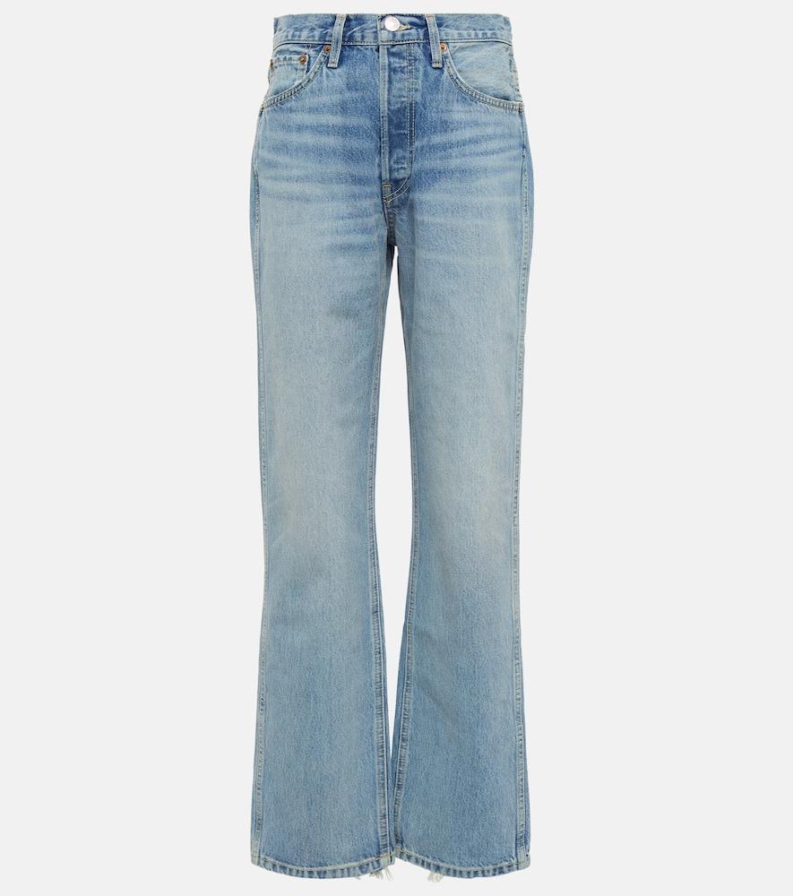re/done mid-rise straight-leg jeans