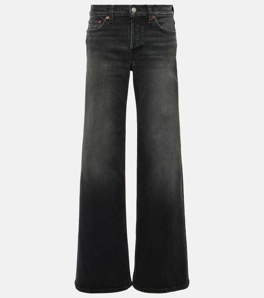 re/done mid-rise wide-leg jeans