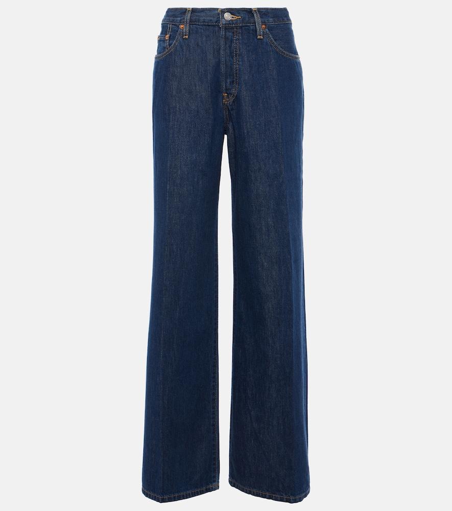 re/done palazzo mid-rise wide-leg jeans