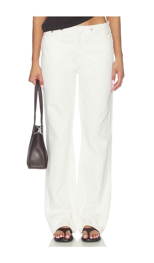 re/done roxy loose wide leg jeans in cream. - size 25 (also in 26, 27, 28, 29, 30, 31, 32)